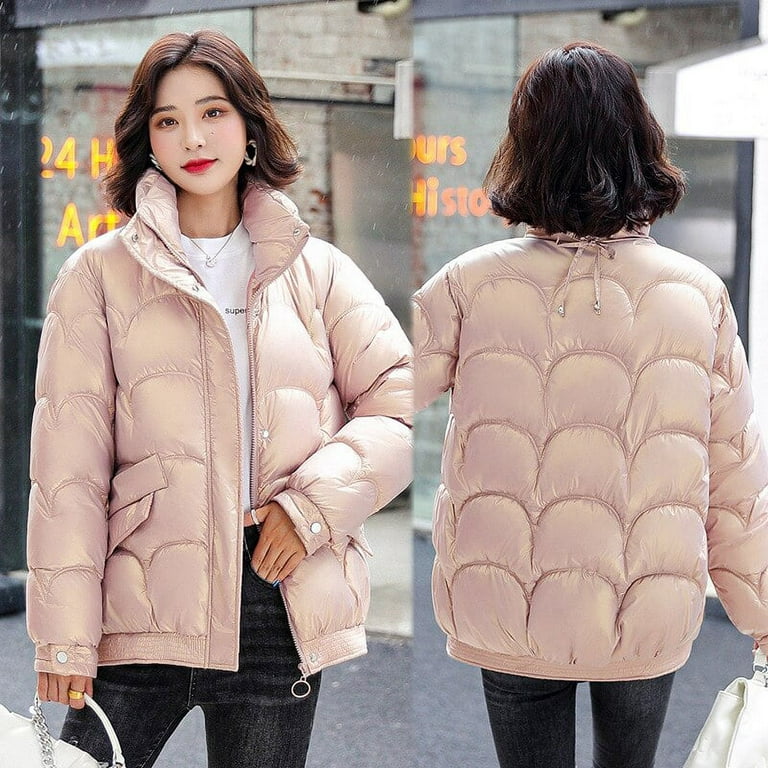 DanceeMangoo Winter Coat Women Loose White Coat Korean Short Jacket Hooded  Casual Coats and Jackets for Women Chaqueta Mujer Invierno Zm 