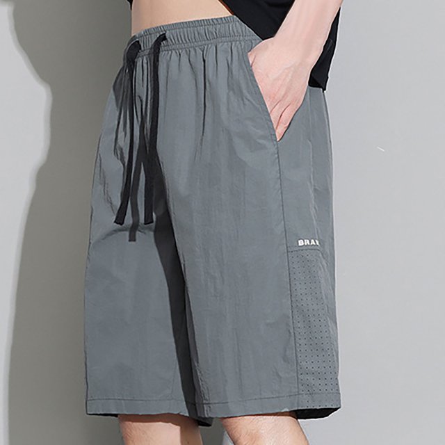 pstuiky Pantalones cortos para hombre, Pantalones cortos informales para hombre, para uso diario, para playa, trabajo y actividades al aire libre, transpirables. Pantalones cortos de entrenamiento