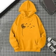 thumbnail image 2 of Bibifish Hoodies For Women Flower Graphic Print Hoodies Fall Winter Classic Hoodies Oversized Long Sleeve Pullovers With Pocket, 2 of 3