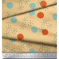 thumbnail image 3 of Soimoi Moss Georgette Fabric Geometric & Polka Dots Print Sewing Fabric Yard 42 Inch Wide, 3 of 3