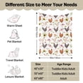 thumbnail image 5 of Chicken Flower Blanket, Christmas Throw Blanket Gifts for Holiday Birthday Rooster Hen Blanket for Adults Girls Farm Blanket Lightweight Soft Cozy Blanket for Couch Bed X-mas New Year(40"x50"), 5 of 7