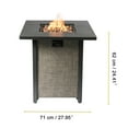 thumbnail image 5 of Teamson Home Firepit Outdoor Gas Fire Pit Metal Fabric, Lava Rock, Cover HF28201AA, 5 of 15
