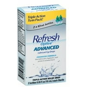 4 Pack - REFRESH Optive Advanced Lubricant Eye Drops 0.66 fl oz (2 x 0.33 fl oz)