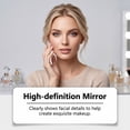 thumbnail image 4 of LED Makeup Mirror Foldable, Rechargeable Travel Vanity Mirror with 3 Color Light Modes and Stepless Dimming, Portable Cosmetic Mirror for Home, Office, and Travel Use, 4 of 7
