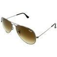 thumbnail image 4 of Ray-Ban RB3025 Aviator Large Metal Sunglasses - Size - 62 (Crystal Brown Gradient), 4 of 5