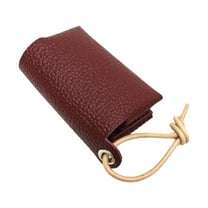 AUDeals Leather Pocket Tissue Holder Reusable Travel Tissue Case for Handbags & Purses, Compact Facial Paper Storage, Car Accessory