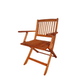 thumbnail image 3 of Foldable Chairs Set of 4, Patio Folding Chair with Solid Wood Frame, Outdoor Chair Set with Slat Seat and Backrest, Portable Dining Chair for Garden, Kitchen, Backyard, Walnut, 3 of 7