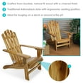 thumbnail image 3 of Sunnydaze Charred Fir Adirondack Chair, 3 of 7