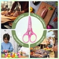 thumbnail image 3 of FACEGA Scissors All Purpose,Straight Handle 3.5" Adult Scissors,With Protective Cover Mini Scissors,Pink, 3 of 7