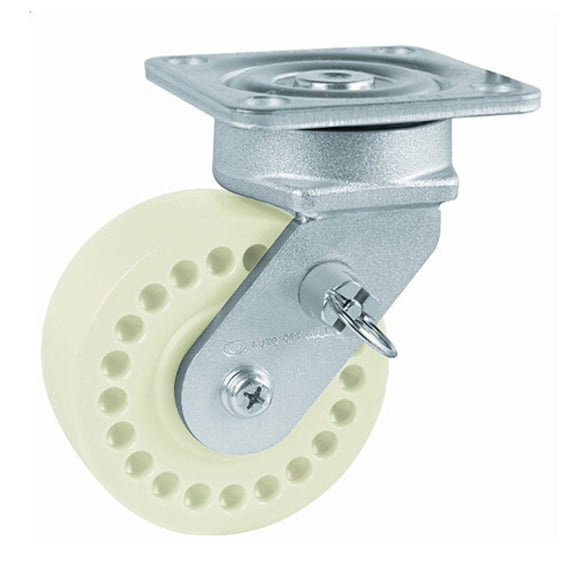 Carrymaster ACMM-150SFB Medium-Duty Swivel Flange Brake Non-Leveling Caster