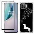 thumbnail image 1 of Slim-Fit Protective Phone Case compatible with Motorola Moto One 5G UW, with Tempered Glass Screen Protector, by OneToughShield ® - Dachshund/Puppy Music, 1 of 3