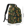 thumbnail image 2 of Uemuo Mask Tropical Flower Printed Student Durable Water-resistant Backpack,Travel Backpack,Outdoor Activities Backpack, Laptop Backpack, Multi-compartment Backpack, 2 of 5