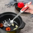 thumbnail image 1 of Stainless Steel Pasta Server with Secure Grip Cool Handle and Practical Hanging Ring for Efficient Kitchen Use, 1 of 3