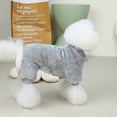 thumbnail image 4 of Small Dog Pajamas Winter Warm Fleece Puppy Sweater pjs Doggie 4 Legs Clothes Outfit Cat Clothing, 4 of 7