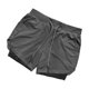 thumbnail image 4 of Toystoory Pantalones cortos de entrenamiento para hombre, pantalones cortos para correr, entrenamiento deportivo, culturismo, Fitness, pantalones Uniforme atlético Gris oscuro M, 4 of 6