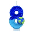 thumbnail image 1 of PEACNNG 1.5” x 2.9” Earth Themed Birthday Candles  Blue, 1 of 4