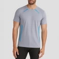 thumbnail image 2 of Men's Big & Tall Athletic T-Shirt Quick Dry Performance Tee Regular Fit Crew Neck Short Sleeve Shirt Moisture Wicking Workout Top Summer Activewear for Basketball, 2 of 5