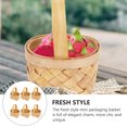 thumbnail image 4 of 6pcs Decorative Wooden Woven Basket Portable Basket Multi-purpose Baskets, 4 of 7