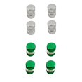 thumbnail image 1 of 8 Piezas Aluminio Tire / Rim Válvula / Rueda Capa Cubierta Caps and Green shamjiam Cubiertas de la válvula de la válvula de la cubierta del casquillo de la válvula del coche, 1 of 8