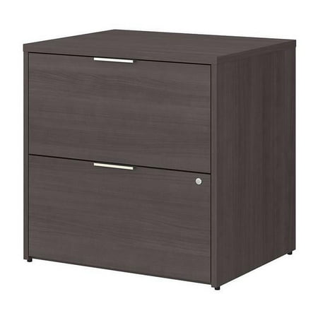 UPC: 0042976109592 | Bush Business Furniture 30 x 24 x 30 in. Jamestown 2 Drawer Lateral File Cabinet – Assembled – Strom Gray