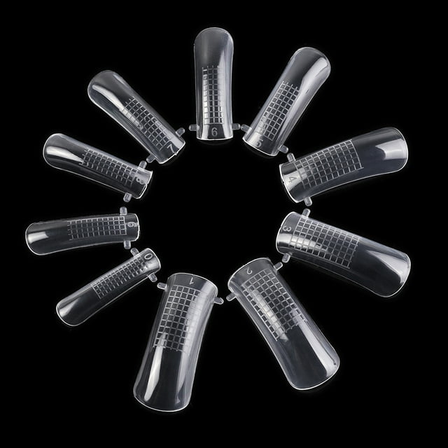 Wweixi 20/100PCS/Set Practical Fake Fingernails False Nails Manicure Art Tools 20pcs&clear