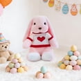 thumbnail image 7 of Free Express Easter Bunny Plush Stuffed Animal with Removable Heart Knit Sweater Soft Fluffy Rabbit Toy for Spring Home Decor Easter Gift and Playtime, 7 of 7