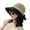 Black, variant on Cheers.US Women's Spring and Summer Hollow Bow Fisherman hat Sun Protection Outdoor hat Cap Stitching Wide-Eaves Sun hat