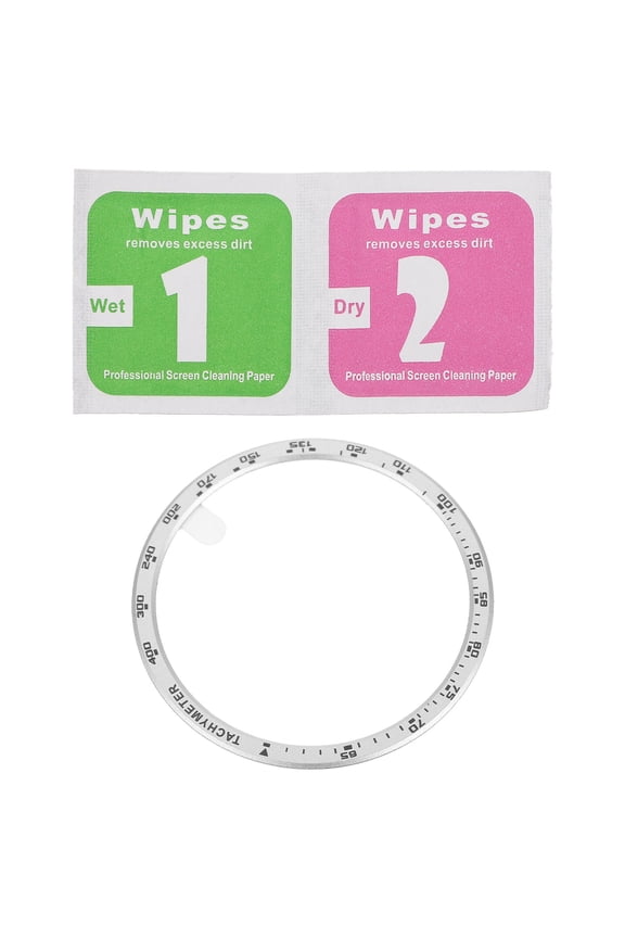 Premium Metal Watch Bezel Silver Anti-Scratch Cover for Smartwatch