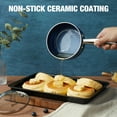 thumbnail image 4 of HLAFRG 3QT Nonstick Saucepan with Lid, Toxin-Free Ceramic Coating, Small Pot with Stainless Steel Handle, Suitable for All Stoves&Oven Safe, Gradient Blue Pan, Easy to Clean, 4 of 5