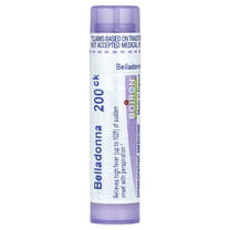 Boiron Belladonna 200CK, Homeopathic Medicine for High Fever (Up To 102F) Of Sudden Onset With Perspiration, 80 Pellets