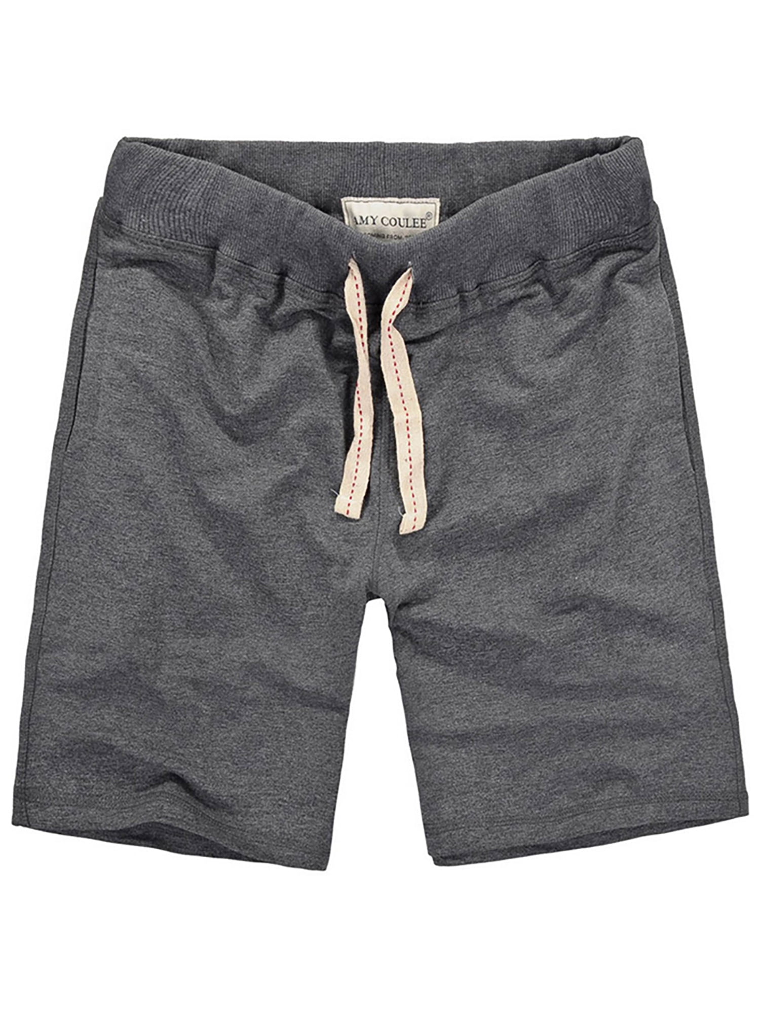 UKAP Mens Cotton Casual Elastic Waist Loose Shorts with Pockets