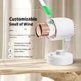 thumbnail image 2 of Cyfrone Portable Small Aroma Desk Fan - USB-C Rechargeable 4000mAh 4 Speeds Mini Quiet Table Fans Tilt Adjustable for Bedroom Office & Home, 2 of 8