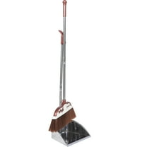 OFFIGAM Copper Broom and Dustpan Set for Home Cleaning, Floor Sweeper with Dustpan for Easy Cleanup