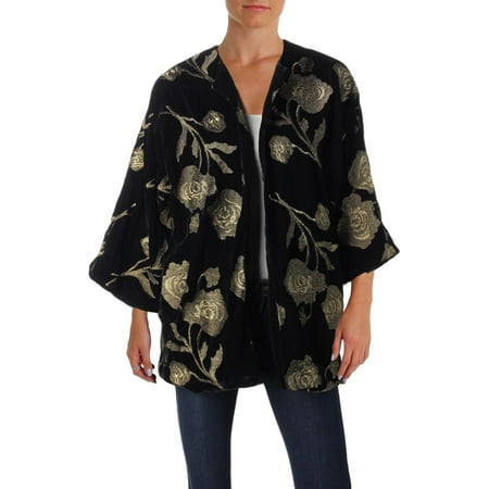 Evening Jacket Coat - Lauren Ralph Lauren Womens Ezarina Embroidered Evening Jacket