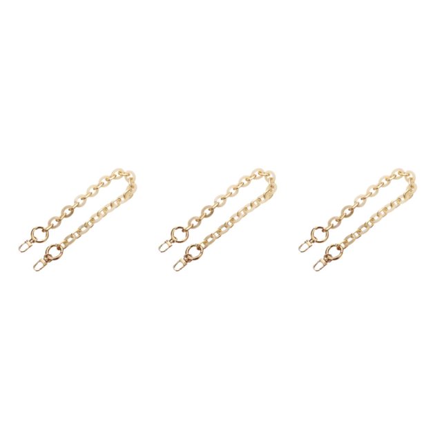 Baohd Not Easy To Fade Vibrant Bag Chain Straps Retain Color Purse Chain Straps Resin Bag Chains L204-MS 3Set