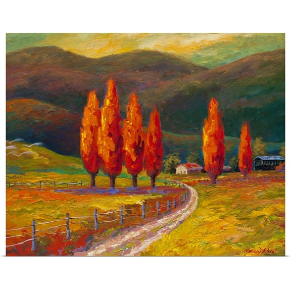 Great BIG Canvas | Rolled Marion Rose Poster Print entitled Valley Farm