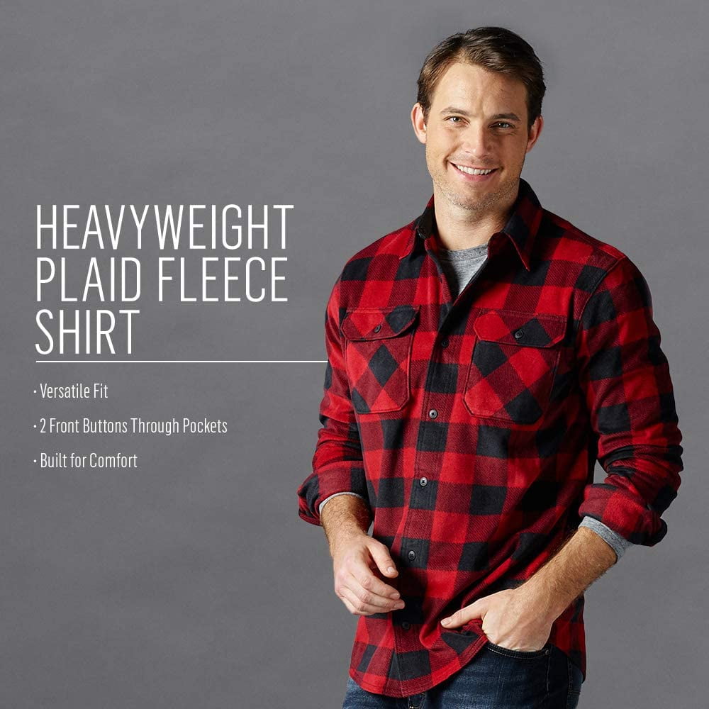 Chemise en Molleton a Carreaux a Manches Longues pour Homme Walmart