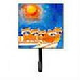 thumbnail image 2 of Carolines Treasures 6009SH4 Raccoons on the railing Leash or Key Holder 7Hx4.25W multicolor, 2 of 2
