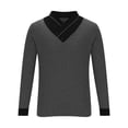 thumbnail image 4 of Long Sleeve Tops for Men Sweatshirts for Men Trendy Clearance Fleece Pullover Men Blue Men's Hoodies Graphic Black Sweaters for Men Button up, 4 of 6