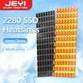 thumbnail image 2 of M.2 SSD Heatsink Aluminum Cooler Multi-version NVMe Radiator with Thermal Pad, Dust Paper for PS5/PC/Laptop M2 2280 SSD 3mm Slot Red, 2 of 6