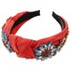 thumbnail image 1 of Baroque Rhinestone Crystal Headbands for Women Embroidered Hair Band Exquisite Hairband Women's Hair Accessories Hair Hoop A Variety of Colors (Orange, 1 of 4