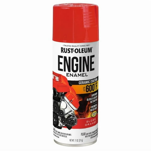 Rust-Oleum Automotive Engine Enamel,Solvent,Orange 363570