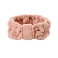 thumbnail image 1 of Qarigey Bandas para el cabello Bowknot de cara ajustable Coral Fleece Diadema deportiva Accesorios de peinado para maquillaje de spa Cuidado de la Ropa, zapatos y accesorios Miscelánea Rosado Qarigey AP010837-05, 1 of 6