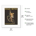 thumbnail image 2 of Sirius Bicycles (Cycles Sirius) - Paris France - Vintage French Advertising Poster by Henri Boulanger c.1899 - Fine Art Rolled Canvas Print 11in x 14in, 2 of 4
