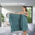 thumbnail image 3 of Smuge 4 Pack Oversized Bath Sheet Towels (35 x 70 in, Green Pine) 600 GSM Ultra Soft Large Bath Towel Set Cozy Quick Dry Bathroom Towels Hotel Luxurious Towels, 3 of 7
