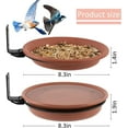 thumbnail image 2 of Comedero para pájaros colgante para exteriores, comedero para pájaros para balcón, baño de pájaros salvajes, comedero para pájaros de pie, 2 uds., 2 of 5