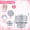 Silver, variant on Blue 2 Tier Iridescent Fringe Tinsel Chandelier Banner Party Decoration Kit