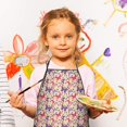 thumbnail image 2 of Butterfly Colorful Wing Pattern Kids Aprons for Girls and Boys,Adjustable Neck Strap Toddler Aprons for Kids Cooking Baking, 2 of 6