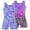 Purple Leopard&mermaid, variant on 2 Pack Gymnastics Leotards for Girls Sparkly Toddler Biketards with Shorts Kids Unitard Dance Sportswear 3-10T