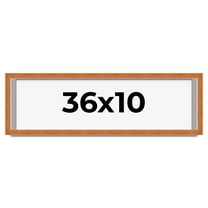 36x10 Shadow Box Frame Brown | 0.875 Inches Deep Real Wood Contemporary Shadowbox Display Frame |